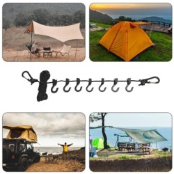 Corde suspendue pour séchage du linge, 5m, accessoires de Camping poly
