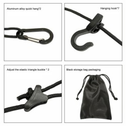 Corde suspendue pour séchage du linge, 5m, accessoires de Camping poly