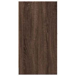 Armoire apothicaire chêne marron 30x41x77,5cm bois d'ingénierie 