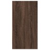 Armoire apothicaire chêne marron 30x41x77,5cm bois d'ingénierie 