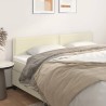 Têtes de lit 2 pcs Crème 80x5x78/88 cm Similicuir 