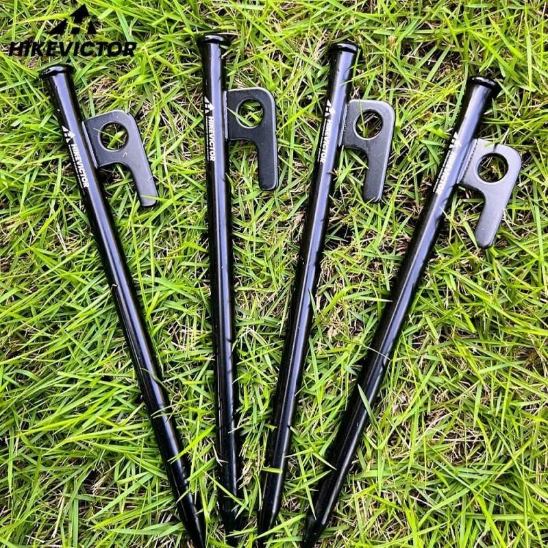Piquets de tente à clous de tente extérieure de 4 pièces/8 pouces, piq Piquets de tente à clous de tente extérieure de 4 pièces/8 pouces, piq