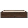 Cadre de lit sans matelas chêne marron 200x200 cm 