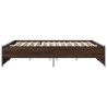 Cadre de lit sans matelas chêne marron 200x200 cm 