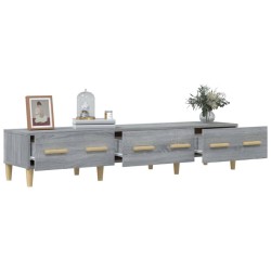 Meuble TV Sonoma gris 150x34,5x30 cm Bois d'ingénierie 