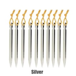 Tente en alliage d'aluminium de 18cm, 10 pièces/lot, piquets robustes 