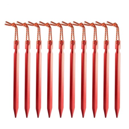 Tente en alliage d'aluminium de 18cm, 10 pièces/lot, piquets robustes 