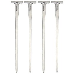 Piquets de sol de tente de 12cm, 4 pièces, avec trou, clous de tente d