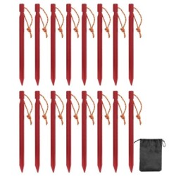 16 pièces piquets de tente 18cm piquets de Camping piquets de jardin e