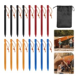 16 pièces piquets de tente 18cm piquets de Camping piquets de jardin e