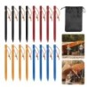 16 pièces piquets de tente 18cm piquets de Camping piquets de jardin e