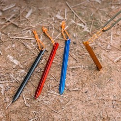 16 pièces piquets de tente 18cm piquets de Camping piquets de jardin e