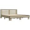 Cadre de lit sans matelas chêne sonoma 180x200 cm 
