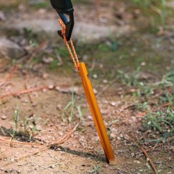 16 pièces piquets de tente 18cm piquets de Camping piquets de jardin e