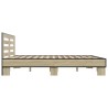 Cadre de lit sans matelas chêne sonoma 180x200 cm 