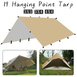 4x4m 4x3m 3x3m 19 Points de suspension tente bâche survie abri solaire