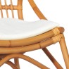 Chaise en rotin Marron clair Lin  