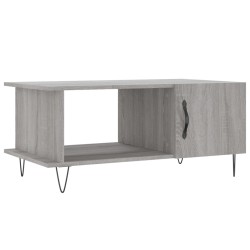 Table basse sonoma gris 90x50x40 cm bois d'ingénierie 