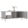 Table basse sonoma gris 90x50x40 cm bois d'ingénierie 