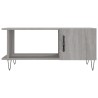 Table basse sonoma gris 90x50x40 cm bois d'ingénierie 