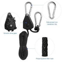 Cintres renforcés réglables de 8 pouces, 2 pièces, cliquet suspendu po