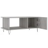 Table basse sonoma gris 90x50x40 cm bois d'ingénierie 