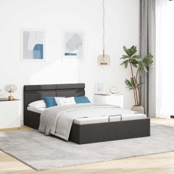 Cadre de lit à rangement hydraulique sans matelas 120x200 cm 