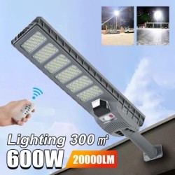 2024 plus récent 600W LED lumières solaires extérieures capteur de mou