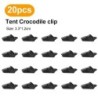 10/20/50pcs Clips de tente robustes Clips de bâche extérieure Anti-ven