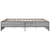Cadre de lit sans matelas sonoma gris 200x200 cm 