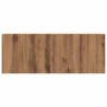 Meuble TV mural chêne artisanal 80x30x30 cm bois d'ingénierie 