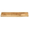 Dessus de table 70x40x3,8 cm bord vif bois massif manguier brut 
