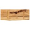 Dessus de table 70x40x3,8 cm bord vif bois massif manguier brut 
