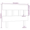 Tête de lit Marron miel 78,5x3x81 cm Bois massif de pin 