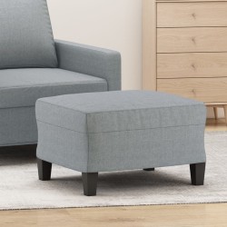 Repose-pied Gris clair 60x50x41 cm Tissu 