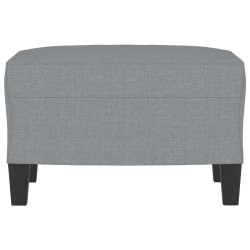 Repose-pied Gris clair 60x50x41 cm Tissu 