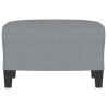 Repose-pied Gris clair 60x50x41 cm Tissu 