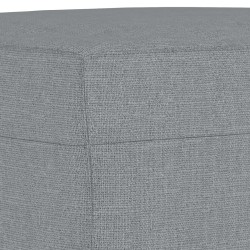 Repose-pied Gris clair 60x50x41 cm Tissu 