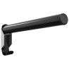 Porte-selle pliable mural noir fer 