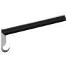 Porte-selle pliable mural noir fer 