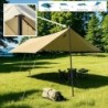 Poteaux de tente télescopiques, lot de 2 poteaux d'auvent de Camping u