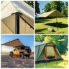 Poteaux de tente télescopiques, lot de 2 poteaux d'auvent de Camping u