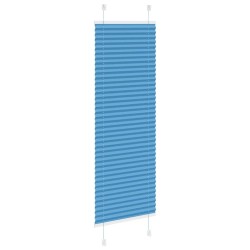 Store plissé bleu 50x100 cm largeur du tissu 49,4 cm polyester 