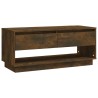 Meuble TV Chêne fumé 102x41x44 cm Bois d'ingénierie 
