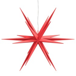 Lumière de Noël avec LED pliable rouge 100 cm 