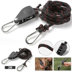 Attache de corde réglable pour tente de Camping, tendeur de poulie à b