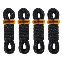 Cordes de Guyline pour tente extérieure, 5mm, 4M, lignes réfléchissant