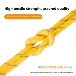 Cordes de Guyline pour tente extérieure, 5mm, 4M, lignes réfléchissant
