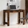 Bureau chêne fumé 100x45x75 cm bois d'ingénierie 