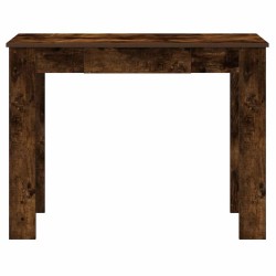 Bureau chêne fumé 100x45x75 cm bois d'ingénierie 